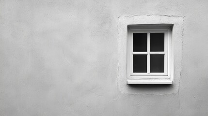 Explain how the isolated window in the image could symbolize longing or a desire for connection in a narrative context,