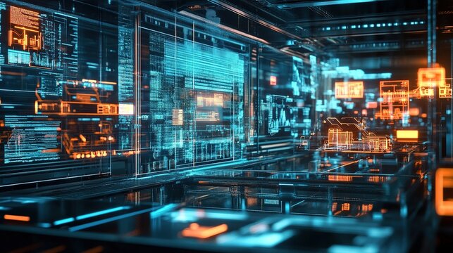 Digital twins providing real-time insights in an Industry 4.0 facility.