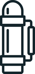 Thermos flask icon representing camping and outdoor activities