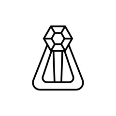 Hair clip outline icons, minimalist vector illustration ,simple transparent graphic element .Isolated on white background