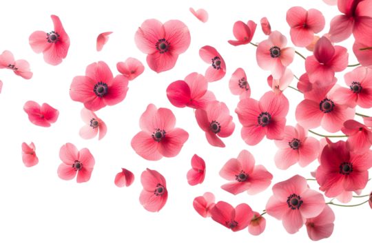 Beautiful pink orchid blossoms against a green background, showcasing the delicate petals and vibrant colors of this tropical flower - Powered by Adobe