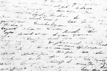 Abstract background handwritten vintage style letter in cursive. Script, calligraphy ink writing