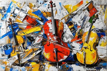 Abstract Violin Composition