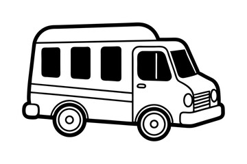 bus isolated on white