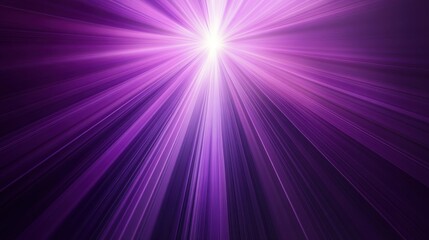 Radiant Purple Light Burst with Abstract Rays and Glowing Center on Dark Background