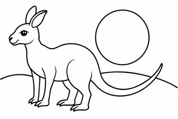 illustration of a cartoon kangaroo