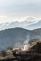 Street village views, details and perspective, Ribnovo, Rhodope mountain, Southern Bulgaria, Europe, EU