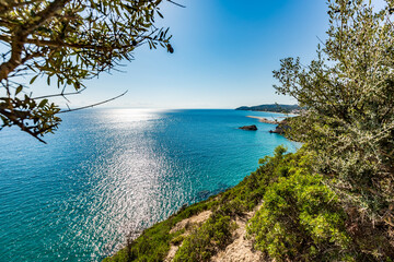 Crystal water view of the sea, Thasos, Greece