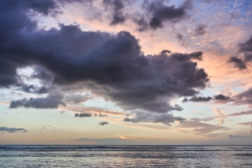 Beautiful sunset over the ocean