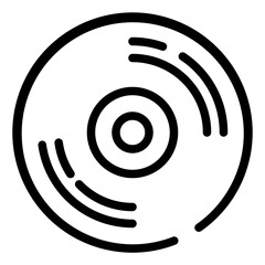 CD Icon in Line Style