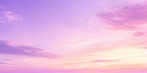 Fototapeta premium A serene gradient sky showcasing soft pastel pink and purple hues, perfect for creating a calming atmosphere in any project.