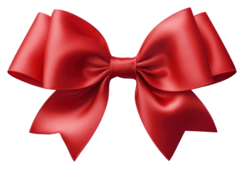 PNG Single red ribbon gift bow white background.