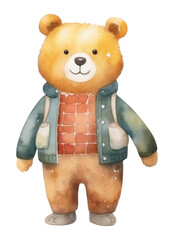 PNG Bear figurine toy white background.