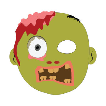 recommend clip art: Zombie face Expressions illustration, cartoon zombie faces with different emotions, happy, confused, neutral, and scared, featuring green skin, messy hair, and bloodshot eyes.