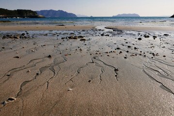 바닷물이 빠져나간 흔적