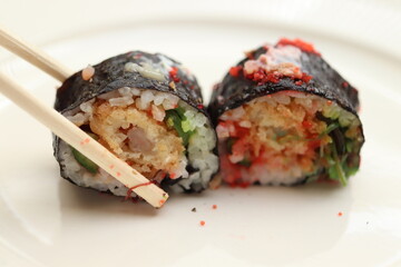 Luxurious Japanese sushi