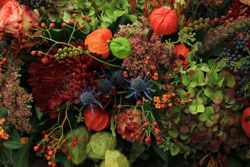 Autumn wedding flowers