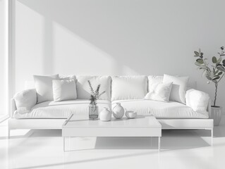 Modern White Living Room Furniture
