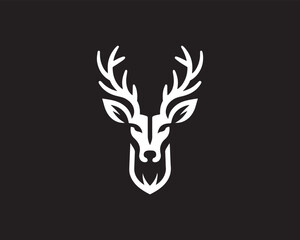 Deer logo vector illustration