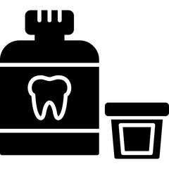 Obraz premium Mouthwash Icon