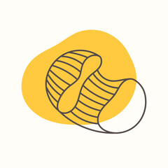 Pipas pasta. Traditions of Italian cuisine. Perfect for menu design, packaging, etc.