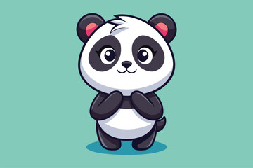 cute Panda  Cartoon Vector Icon Illustration  eps