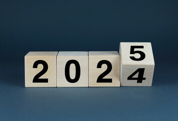 Minimalist New Year 2024-2025 Concept