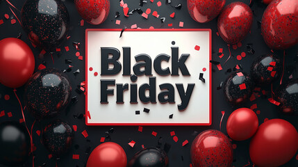 Dynamic Black Friday Sales Poster with Attention-Grabbing Graphics