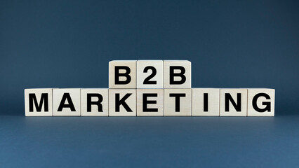 B2B Marketing Strategy Blocks. A conceptual image
