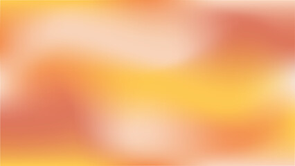Autumn orange and yellow Gradient Blurred Background. Abstract bright empty banner for sale, advertising and presentation. Minimalist wavy wall with copy space