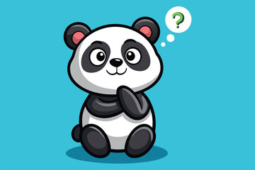 cute Panda  Cartoon Vector Icon Illustration  .eps