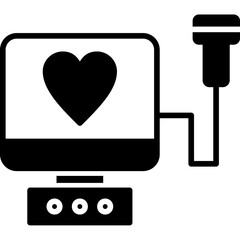 Cardiac Ultrasound Icon
