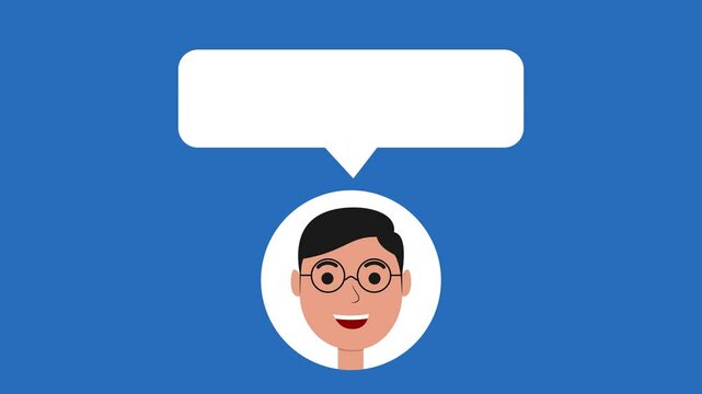 animation character of 2 people talking like buyers and sellers, employees and customers