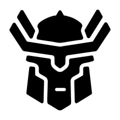 Thor god icon in filled style