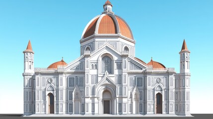  Illustrations of Buildings and Areas for Famous Tours in Italy, Generative AI