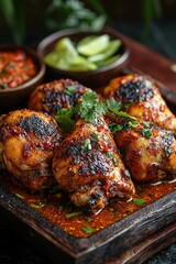 Ayam Rica-Rica: Spicy Manado chicken dish with a fiery chili-based sauce.