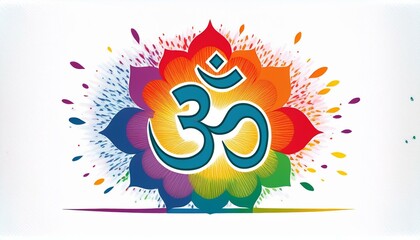 Obraz premium Om or Aum sign and symbol of hinduism