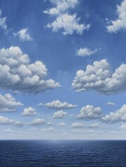 The pristine blue expanse showcases the stunning allure of a sky free from any hindrances.