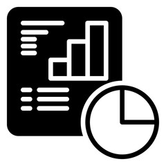 Data icon, glyph icon style