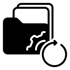 Data Sync icon, glyph icon style