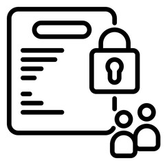 Data Access icon, Line icon style