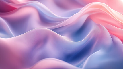 Obraz premium Abstract Soft Waves of Lavender and Pink Gradient in a Fluid Motion