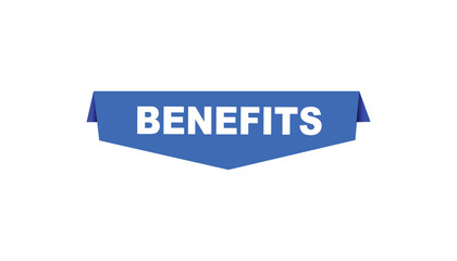 Benefits open button web banner templates. Vector Illustration 

