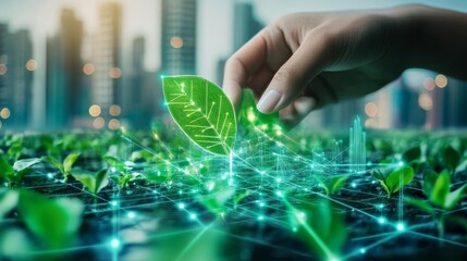 Smart energy technology. Corporate sustainability and future business.