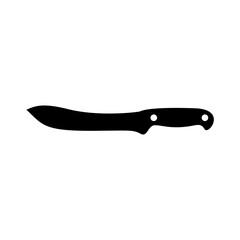Knife silhouette vector