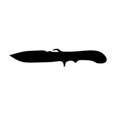 Knife silhouette vector