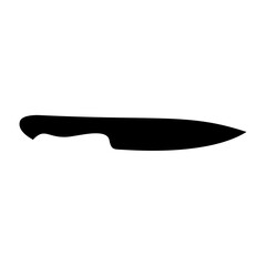 Knife silhouette vector