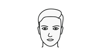 simple person head illustration