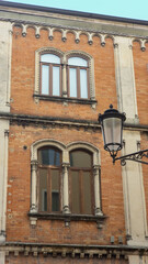 Architectural details of the pretty city of Padua in Italy