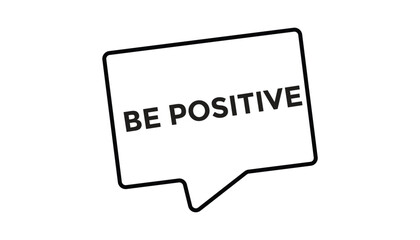 Be positive open button web banner templates. Vector Illustration 
